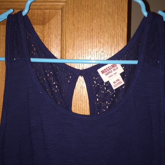 Navy blue sleeveless top - Picture 2 of 4
